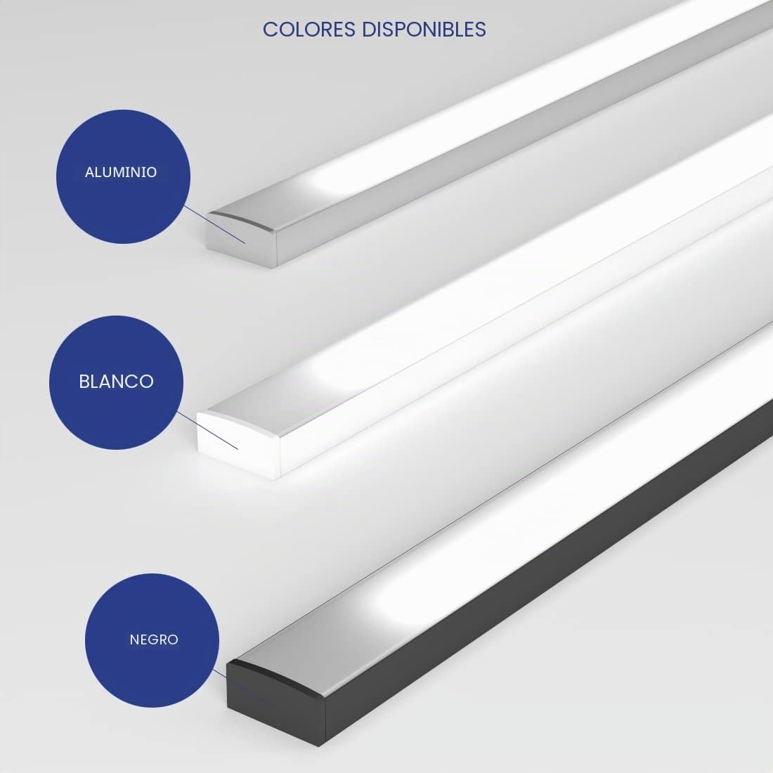 Led Bajo Mueble Barra Cocina Perfil Con Sensor Dimmer Luz Continua Alimentación Profesional Made In Italy (Blanco Natural, 180Cm Blanco)