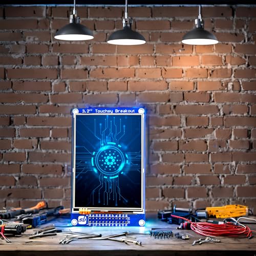 Image of Touchsy 3.2inch LCD Display Breakout Board, 3.2 inch SPI Interface 240x320 Resolution Touch Screen Display PCB Board (Resistive Touch)