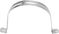Vista 8 de QWORK Abrazadera de correa de tubo rígido de 4 pulgadas, paquete de 10 clips de tubo de soporte Strap-U, correa de acero inoxidable resistente