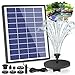 Produktbild AISITIN Springbrunnen mit 6.5W Solar Panel Eingebaute1500 mAh Batterie Teichpumpe Wasserpumpe Schwimmender Fontäne Pumpe mit 6 Fontänenstile für Garten,Wasserspiele,Vogel-Bad,Teich