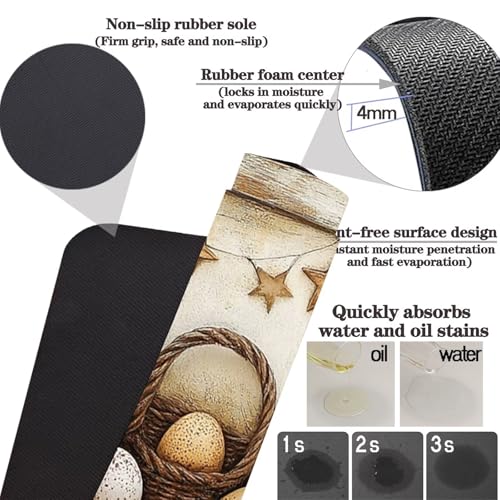 Tapis cuisine devant evier absorbant et tapis de porte lot de 2