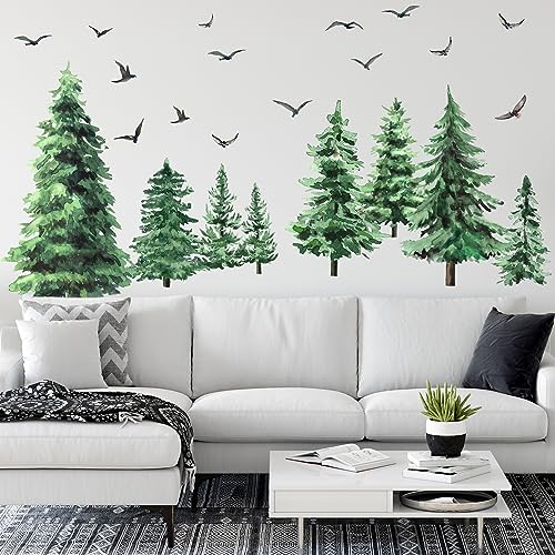 Calcomanías de pared de árbol grande solucionan espacios vacíos con vinilo autoadhesivo 4
