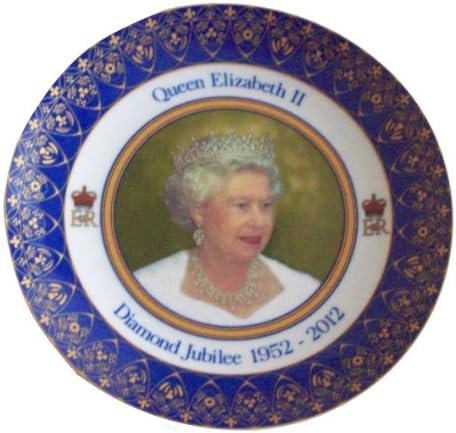 Queen Elizabeth II Diamond Jubilee Souvenir Medium Size Ceramic Plate