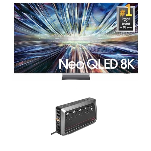 Image of Samsung QN75QN900DFXZA 75 Inch Class QN900D Neo QLED 8K Smart TV with an AudioQuest PowerQuest3 Power Filter /Surge Protector 8 Outlet (2024)