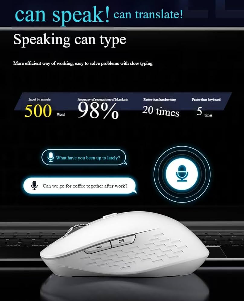 Amazon | Bluetoothスマートマウス 音声からテキストへ AI翻訳
