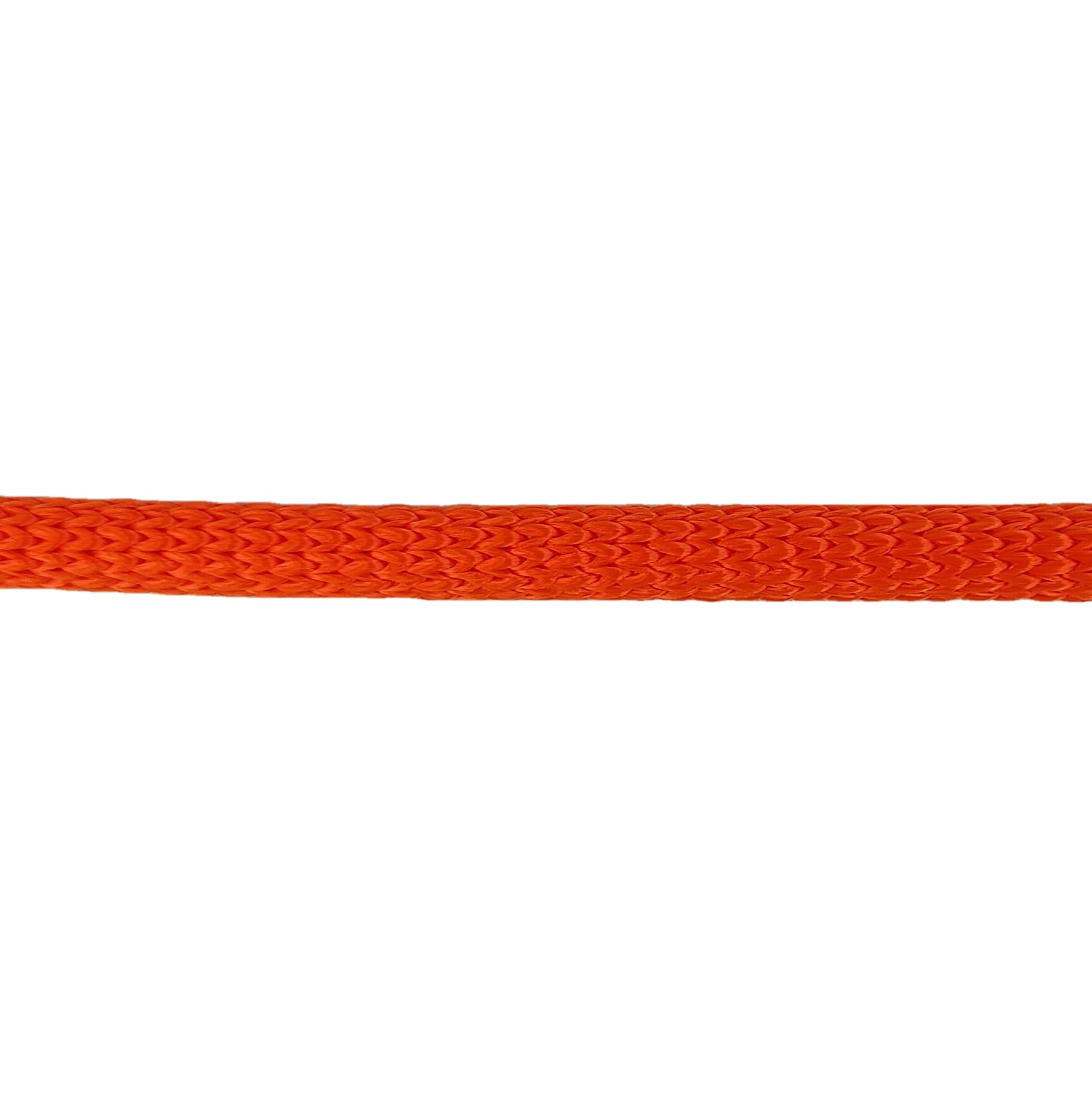 Cuerda de poliéster Dacron naranja neón de 3/8 pulgadas, carrete de 250 pies, trenzado sólido, grado industrial, alta resistencia a los rayos UV y a la abrasión, baja elasticidad