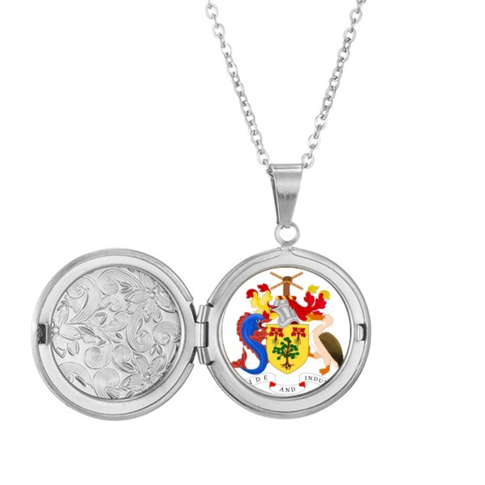Collier Barbade avec médaillon Bridgetown idée cadeau d'anniversaire originale - 5