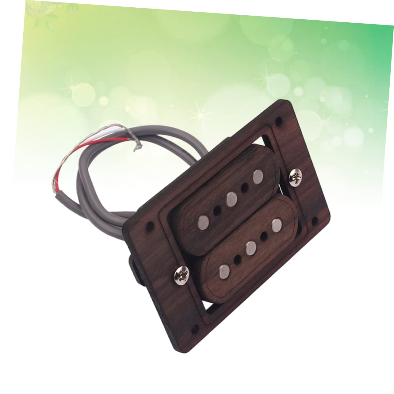 Pickup 3 Corde Humbucker Doppia Bobina per Chitarra Elettrica Modello Gmb511 in Metallo Marrone Suono e Alta Uscita per Musicisti