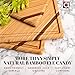 Chorus Bamboo Cutting Board Set with Juice Groove (Set of 3) - Luxury Organic Wood Chopping Board for Kitchen, Wooden Cutting Board for Meat (Butcher Block), Vegetables, Cheese