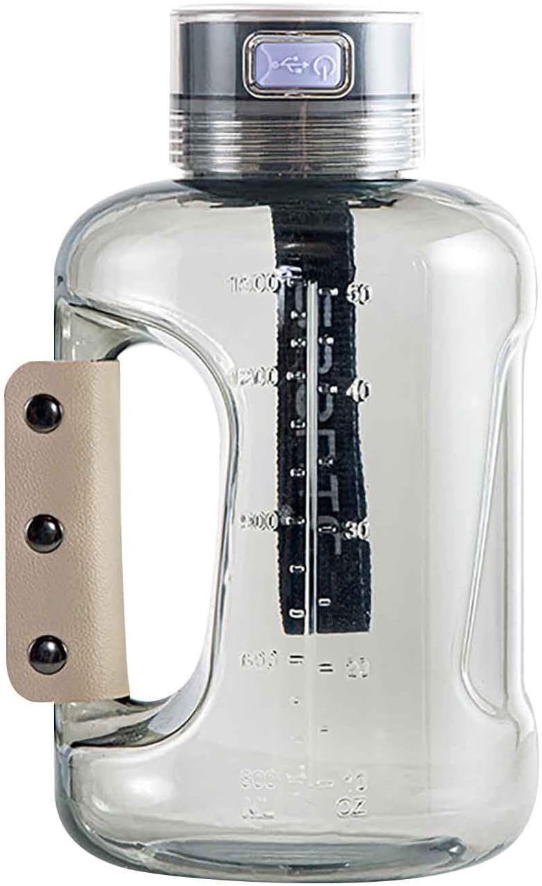 Large Capacity Hydrogen-Rich Water Bottle, Micro-Electrolysis Alkaline Water Ionizer Machine Water Filter, Combines a Sports Water Bottle with a Hydrogen Water Generator (D)