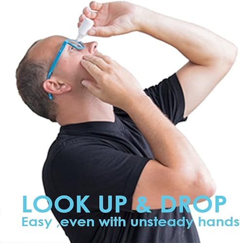 Miniatura 5 de Ayuda para gotas oculares para botellas, pipetas y viales  Guía de gotas para los ojos para personas mayores y ancianos, dispensador de gotas para