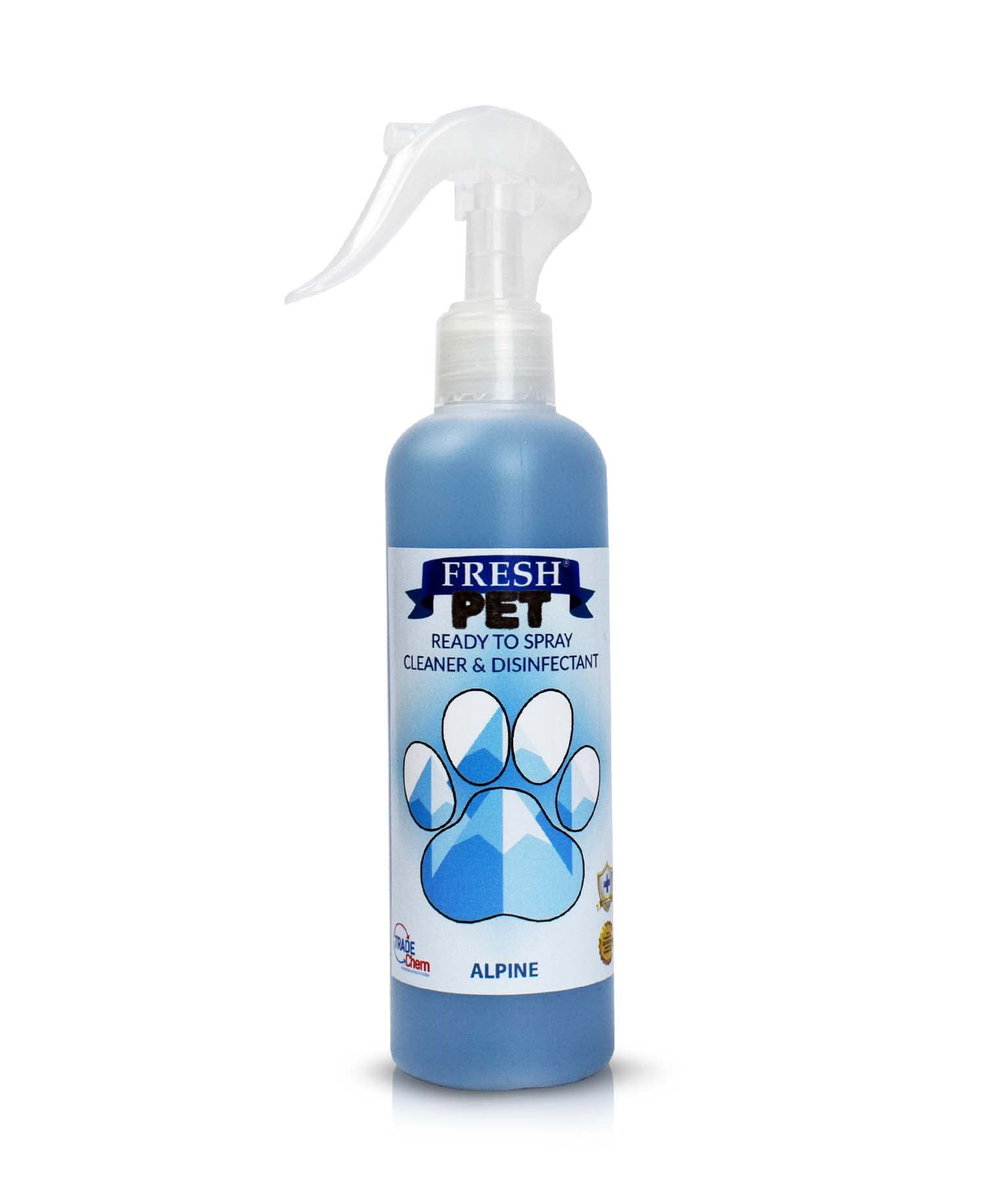 Trade Chemicals Fresh Pet 250ml Mini Spray / 2 in 1 Kennel Disinfectant and Deodouriser (Alpine)