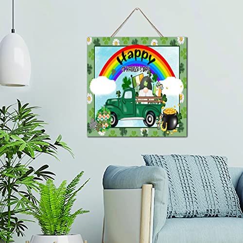 Décoration murale en bois motif nain pour inviter la chance de la Saint-Patrick