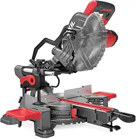 SKIL Serra de esquadria chanfrada única de 10 Amp com sistema de trilho compacto e linha de sombra de LED (suporte SRS0001 vendido separadamente) - MS6306-00