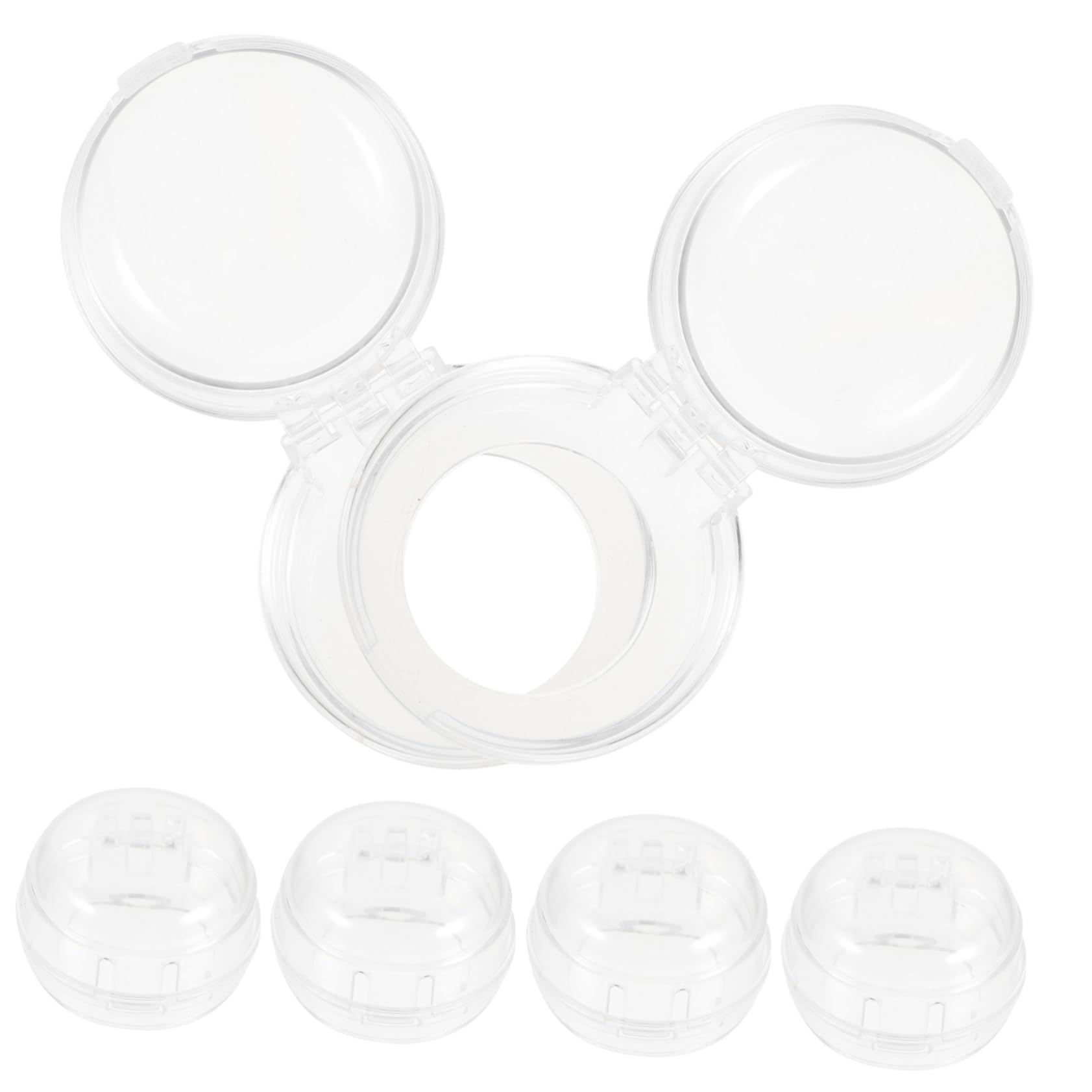 Beatifufu Keep Boys and Girls Safe Button Protective Cover Childproof Oven Lock Stove Locks Knob Covers for Child Safety
