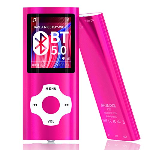 Reproductor MP3 MYMAHDI de 64 GB con Bluetooth 5.0, Reproductor de música MP4 con Sonido Hi-Fi...