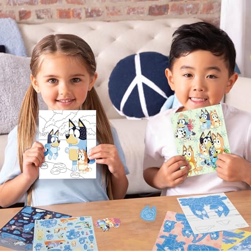 Bluey Scratch ‘n Color Pad, 9-Page Activity Coloring Book, Includes Scratch Art, Stickers for Kids, Bluey Toys, On the Go Activity Playset, Bluey Toys for Toddlers 1-3, Great Gift for Kids Ages 3 & Up - Thumbnail 3