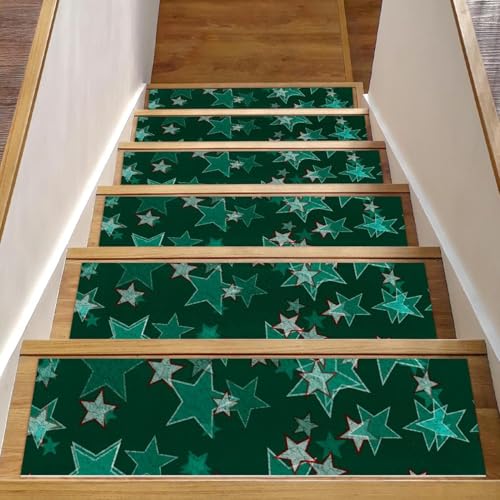 Alfombra para escaleras de madera interior de 8 x 30 pulgadas con reverso seguro 2