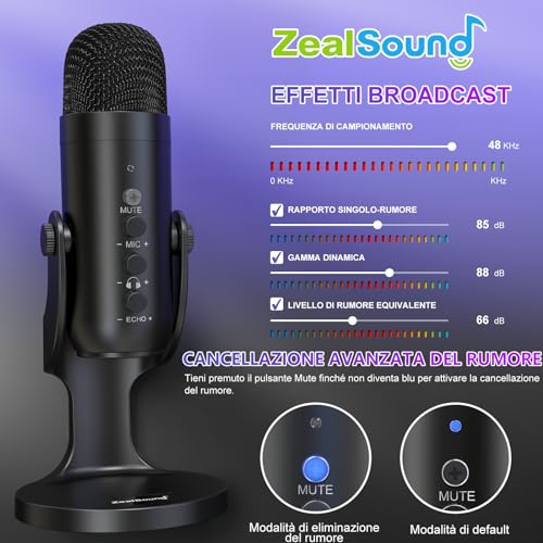 zealsound-Microfono-Condensatore-per-Phone-Microfono-USB-Cardioide-Microfono-per-PC-Mac-Pad-tipo-C-Smartphone-ASMR-mic-con-Cancellazione-del-Rumore-Podcast-Streaming-Podcast-Registrazioni