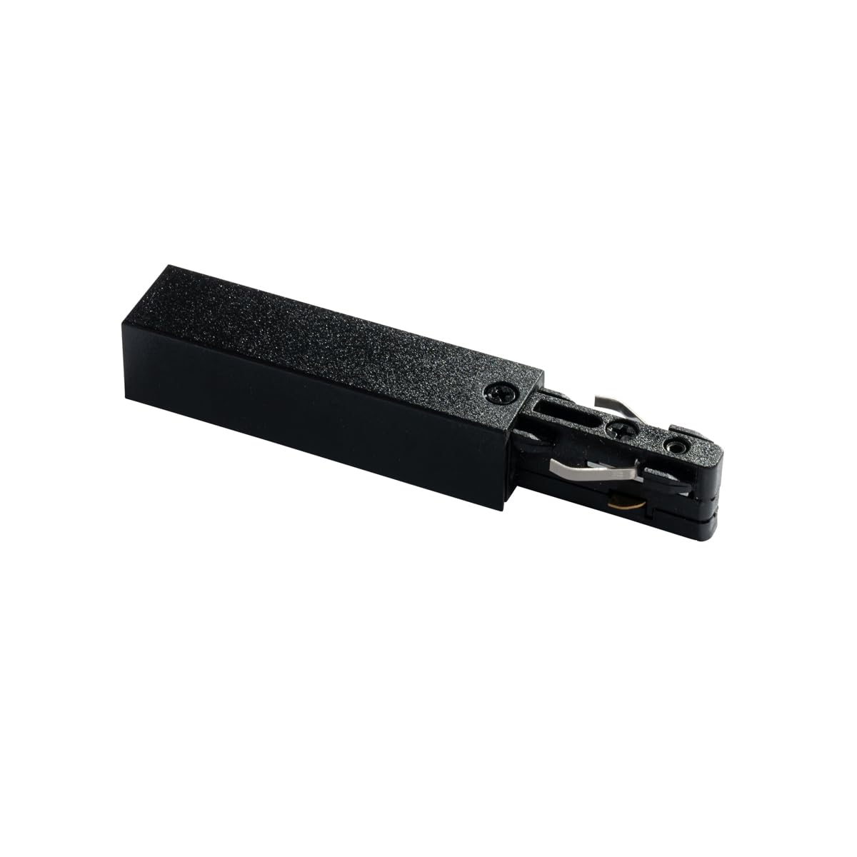 QAZQA Alimentatore per binario monofase nero - Slimline