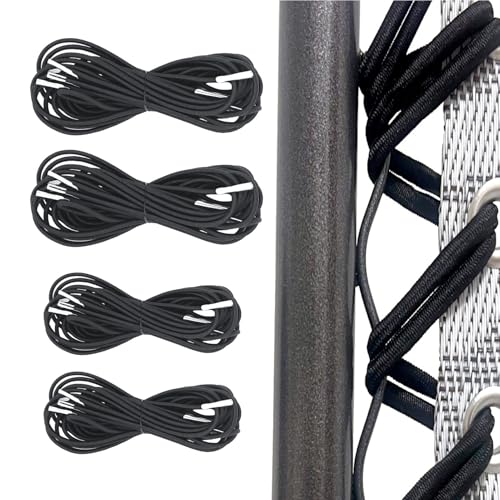 Hugwish Elastique pour transat Universelle 4pcs (2x2.2m+2x1.4m) pour Fauteuil Relax Zero Gravity élastique Fauteuil Elastique Chaise Longue, Long remplace...