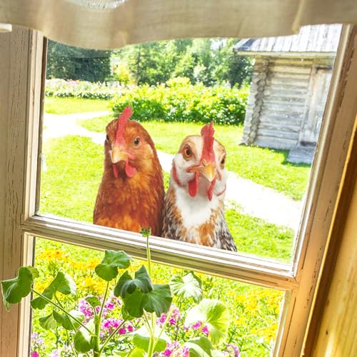 Vinilo decorativo adhesivo con diseño de gallinas miniatura 6
