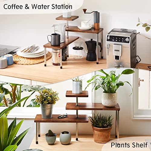 Apicizon Bathroom Organizer Countertop Corner Shelf, 3 Tier Corner Shelf Kitchen Organizer, Adjustable Spice Rack Corner Shelf For Kitchen, Bathroom, Make Up, Desktop, Office #TOP3