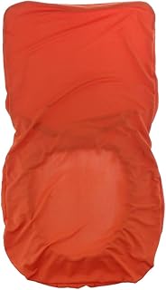 HomeDecTime Uniwersalne elastyczne pokrowce na krzesła, pokrowiec na krzesło, pokrowiec ze stretchu, na wesele, do domu, na krzesło, kolor pomarańczowy