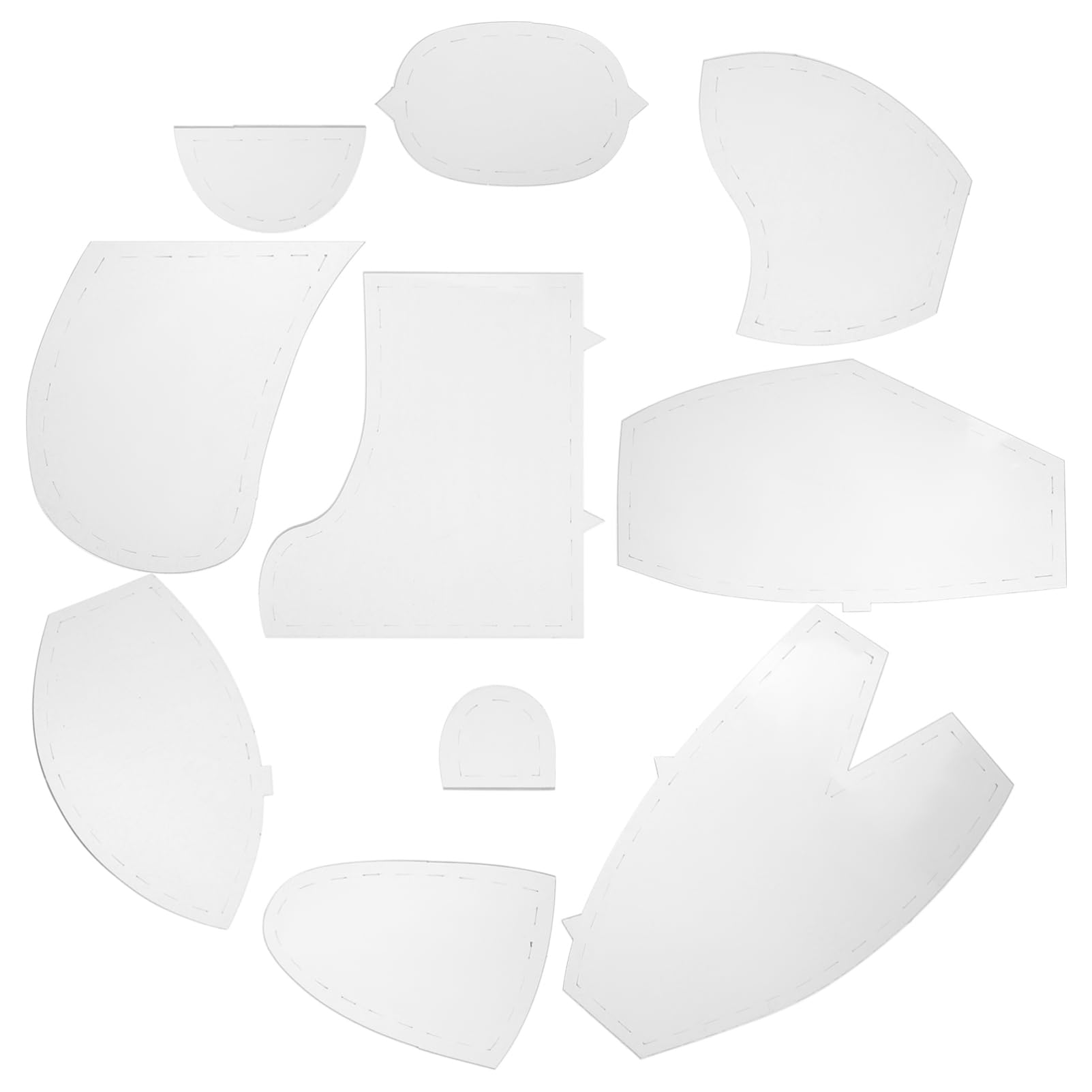VILLCASE 1juego Plantillas De Costura Para Osos De Memoria Regla Acrílica Para Manualidades y Patchwork Modelos De Costura Para Juguetes De Peluche