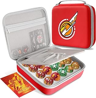 Douper Toy Organizer Storage Case Compatible with Bakugan Evolutions, Geogan Rising, Armored Alliance, BakuCores and Action Figures, Carrying Box Fits for 20 Pieces (Bag Only)