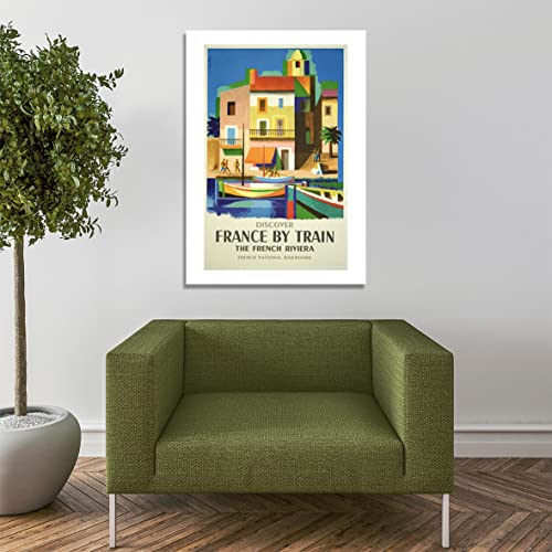 Affiche de voyage encadrée un cadeau idéal pour passionné de train