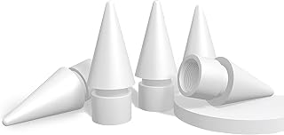5 Packs Apple Pencil Tips, Replacement Pen Tips for iPad, Digital Pens iPencil Nib Compatible with Apple Pencil 1st/2nd Generation iPad Pro Air Mini - White