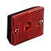 Blazer International B423R Rectangular Clearance/Side Marker Light with Reflex, Red