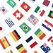 Anley String Flag for 2018 World Cup, Group Match 32 Teams Countries Soccer Decoration Banners for Restaurants, Sport Bars, Game Night - 33 Feet 32 Flags