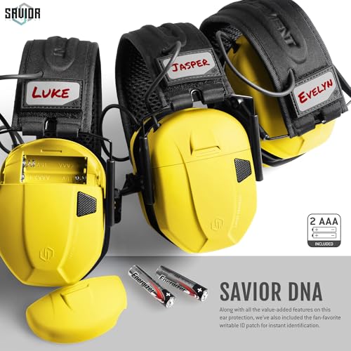 Image of Savior Equipment Apollo Electronic Earmuffs For Shooting w /Gel Ear Pads, 24dB NRR, Noise Cancelling Ear Protection Headset