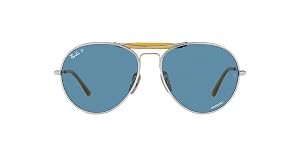 Ray-Ban Unisex Rb8063 Titanium Aviator Sunglasses