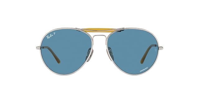 Ray-Ban Unisex Rb8063 Titanium Aviator Sunglasses