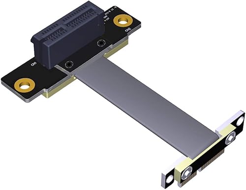 HLT Cable de extensión PCI-e PCI Express 36PIN 1X de alta calidad (dirección vertical dual de 90 grados)