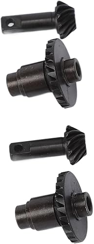 Miniatura 8 de Juego de engranajes helicoidales diferenciales de eje de acero negro para vehículo Traxxas 118 TRX4M RC