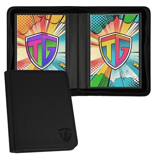 TCGUARD Carpeta para 24 libros de cómics con fundas para cómics actuales y Silver Age, color negro | Ya disponible en tu tienda friki favorita! En mundofriki.es!