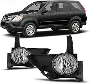 CPW Fog Lights Compatible with [2005-2006 Honda CR-V CRV] Driving Fog Lights + Switch + Wiring Kit