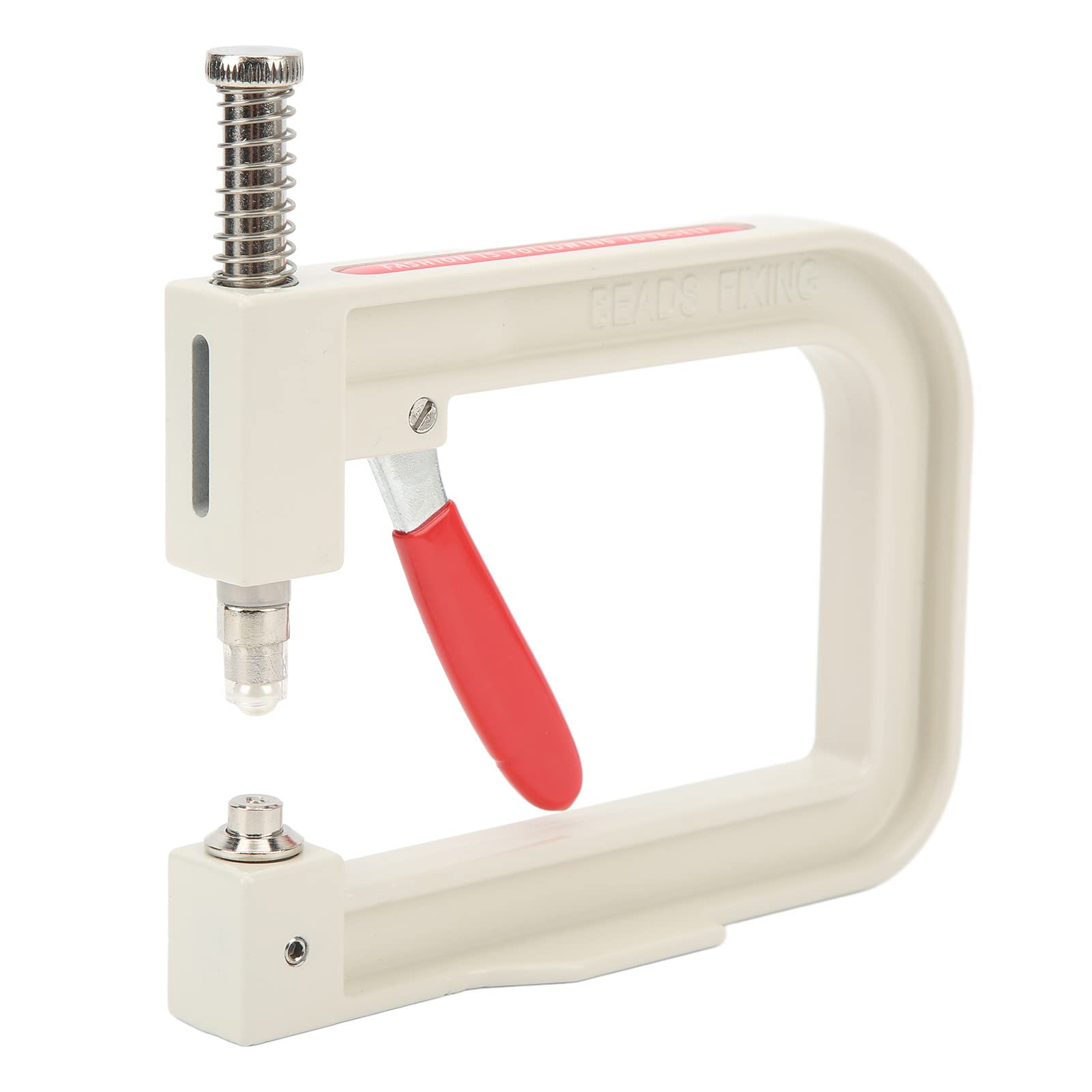 Manuelle Perlensetzmaschine mit Perlenniet-Set - Handpress-Maschine für präzise Perlenbefestigung auf Kleidung, Taschen, Schuhen & DIY-Handwerk