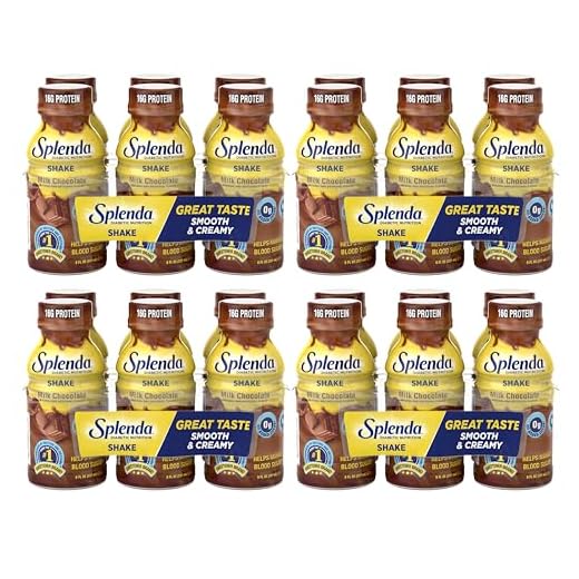 SPLENDA Diabetes Care Shakes - Meal Replacement Shake, Milk Chocolate, 8 Fl Oz (Pack of 24)