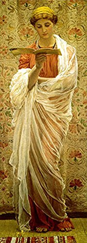 Peinture à l'huile haut de gamme A Reader 1877 Albert Moore format 36 x 48 pouces