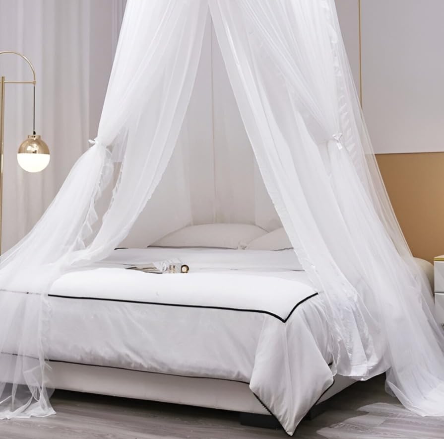 Special You Canopy Tent for Decoration, Canopy for Bedroom, Unstitiched White net Cloth for Decoration 5 mtr Long, Aesthetic Room Decor, Backdrop for Decor