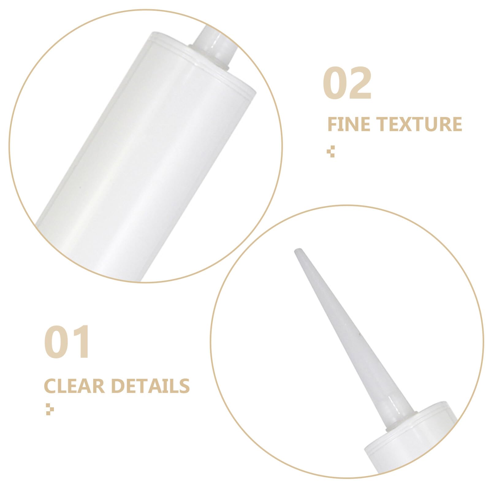 Healeved Tubes de Calfeutrage - Cartouche Douilles, Lot de 9 Tubes de Calfeutrage, Calfeutrage, Buse de Cartouche, Douilles embouts de Remplacement, pour Mastic Adhésif et à Calfeutrer