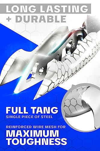 Dalstrong Chef Knife - 8 Inch - Frost Fire Series - High-Chromium 10Cr15Mov Stainless Steel - Sand Blasted Frosted Finish Kitchen Knife - White Honeycomb Handle - Sheath - Chef's Knife - Nsf Certified #TOP2