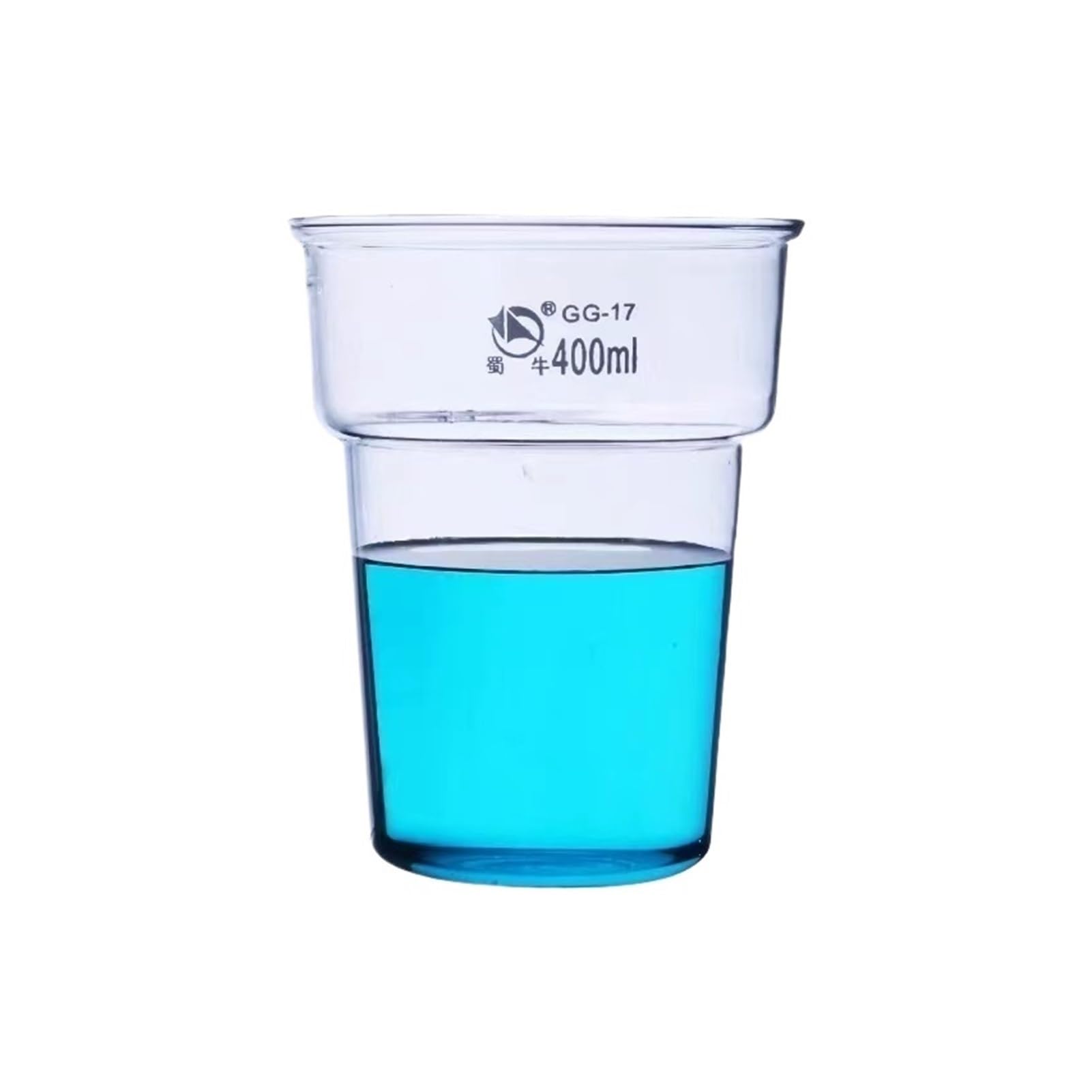 2 pz/lotto tinto becher resistente alle alte temperature vetro spesso parete vetro vetro laboratorio (500ml 2pcs)