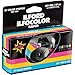 Ilford ILFOCOLOR Rapid Single-Use Color Film Camera with Flash (Black) - 27 Exposures with Microfiber Cloth