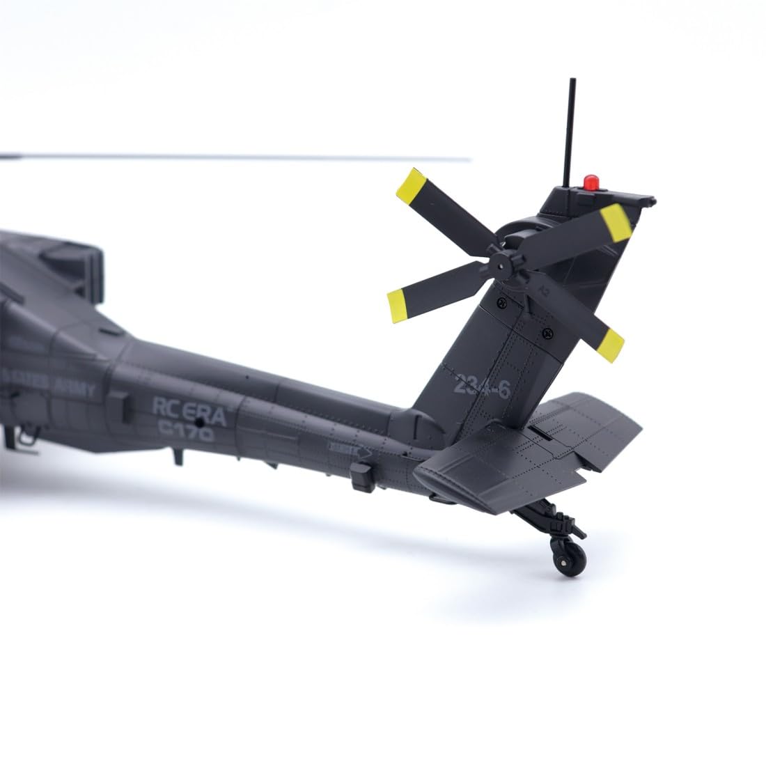1/48 C170 RC ERA AH-64D Apache RC Elicottero RC (pilota disegnato a mano) 2,4 GHz a 6 canali Flybarless con posizionamento ottico del flusso, mantenimento dell'altezza TOF, volo indietro con un